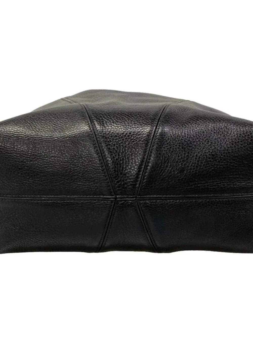 Chloe Spin Large Black Leather Tote Bag